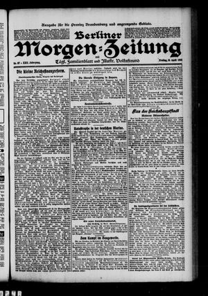 Berliner Morgenzeitung vom 15.04.1910