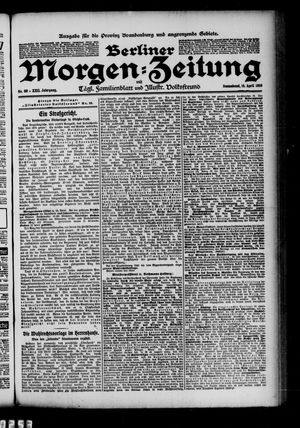 Berliner Morgenzeitung vom 16.04.1910