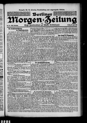Berliner Morgenzeitung vom 22.04.1910