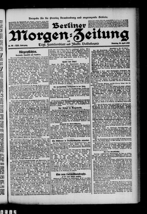 Berliner Morgenzeitung vom 25.04.1910