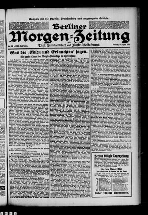 Berliner Morgen-Zeitung vom 29.04.1910