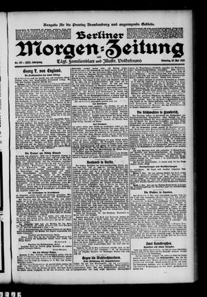 Berliner Morgen-Zeitung vom 10.05.1910