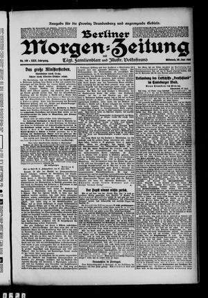 Berliner Morgen-Zeitung vom 29.06.1910