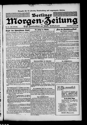 Berliner Morgen-Zeitung vom 28.07.1910