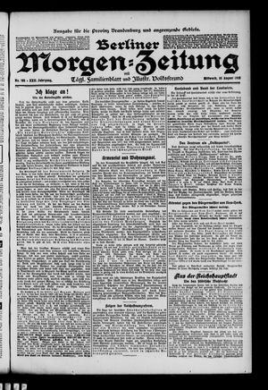 Berliner Morgen-Zeitung vom 10.08.1910