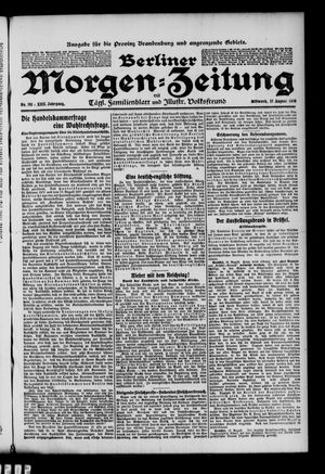 Berliner Morgen-Zeitung vom 17.08.1910