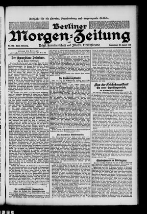 Berliner Morgen-Zeitung vom 20.08.1910