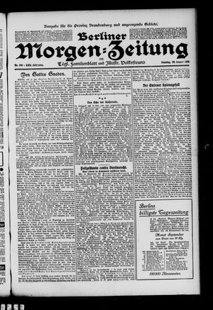 Berliner Morgen-Zeitung vom 28.08.1910