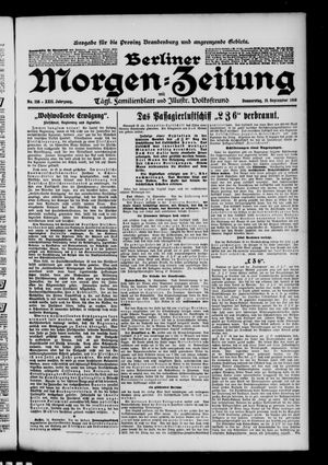 Berliner Morgen-Zeitung vom 15.09.1910