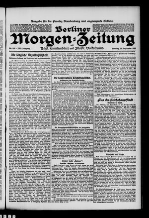 Berliner Morgen-Zeitung vom 20.09.1910