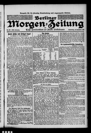 Berliner Morgen-Zeitung vom 22.09.1910