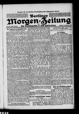 Berliner Morgen-Zeitung vom 27.09.1910