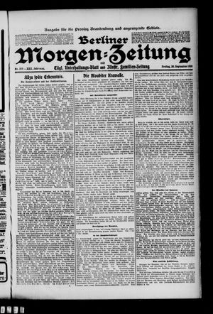 Berliner Morgen-Zeitung vom 30.09.1910