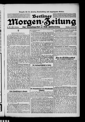 Berliner Morgen-Zeitung vom 04.10.1910