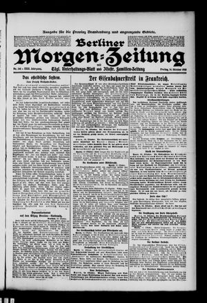 Berliner Morgen-Zeitung vom 14.10.1910