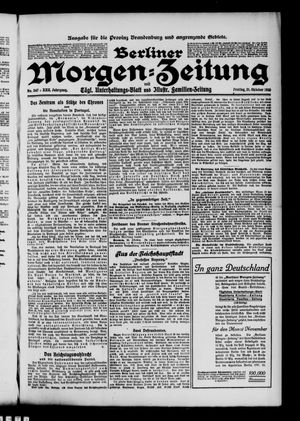 Berliner Morgen-Zeitung vom 21.10.1910