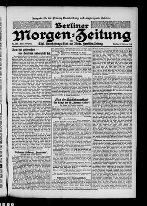 Berliner Morgen-Zeitung vom 28.10.1910