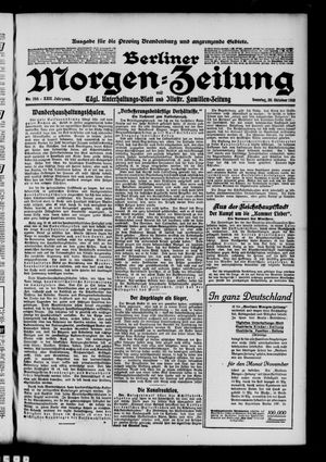 Berliner Morgen-Zeitung vom 30.10.1910