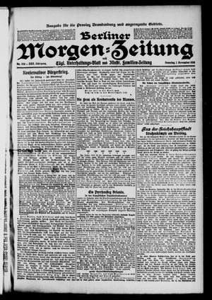 Berliner Morgen-Zeitung on Nov 1, 1910