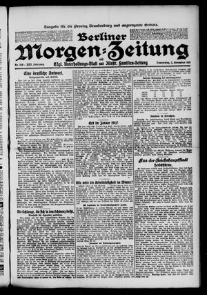 Berliner Morgen-Zeitung vom 03.11.1910