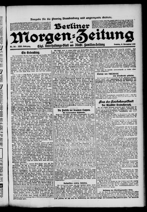 Berliner Morgen-Zeitung vom 06.11.1910