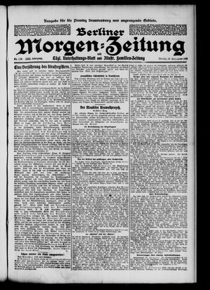Berliner Morgen-Zeitung vom 18.11.1910