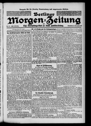 Berliner Morgen-Zeitung vom 19.11.1910