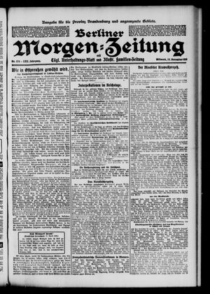 Berliner Morgen-Zeitung vom 23.11.1910