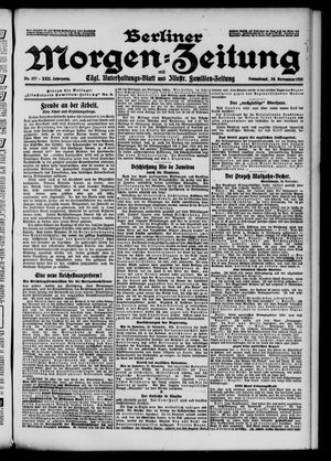 Berliner Morgen-Zeitung vom 26.11.1910