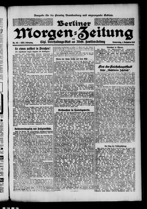 Berliner Morgen-Zeitung vom 01.12.1910