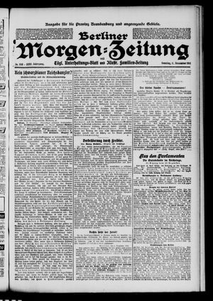 Berliner Morgen-Zeitung vom 11.12.1910