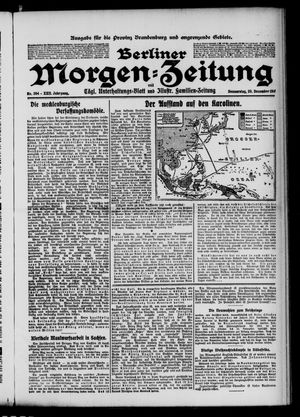 Berliner Morgen-Zeitung vom 29.12.1910