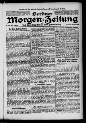 Berliner Morgen-Zeitung vom 30.12.1910