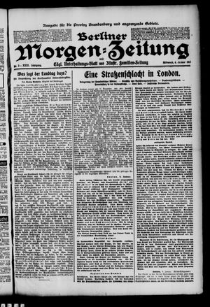 Berliner Morgenzeitung vom 04.01.1911
