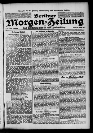 Berliner Morgenzeitung vom 06.01.1911