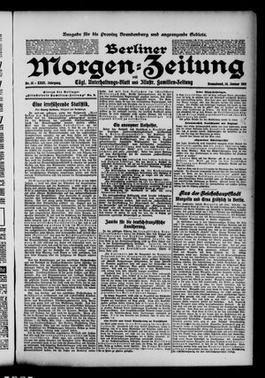 Berliner Morgenzeitung vom 14.01.1911