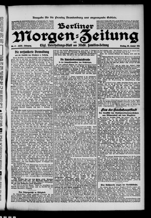 Berliner Morgen-Zeitung vom 20.01.1911