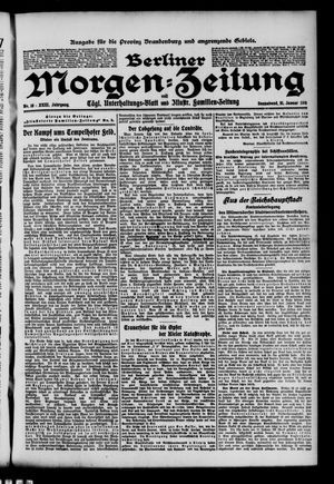 Berliner Morgenzeitung on Jan 21, 1911