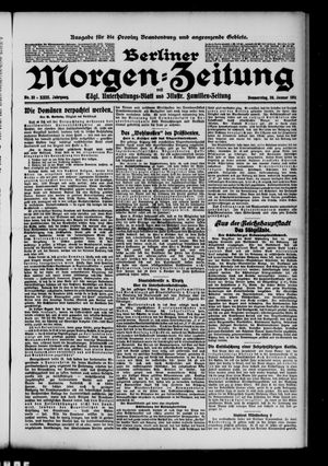 Berliner Morgen-Zeitung vom 26.01.1911