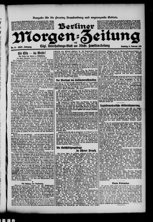 Berliner Morgenzeitung vom 05.02.1911