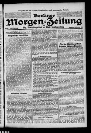 Berliner Morgenzeitung vom 11.02.1911