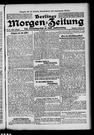 Berliner Morgenzeitung on Feb 14, 1911