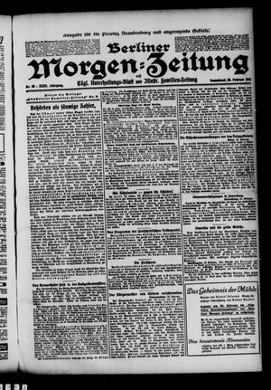 Berliner Morgen-Zeitung vom 25.02.1911