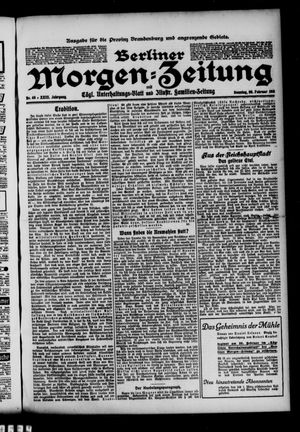 Berliner Morgenzeitung on Feb 26, 1911