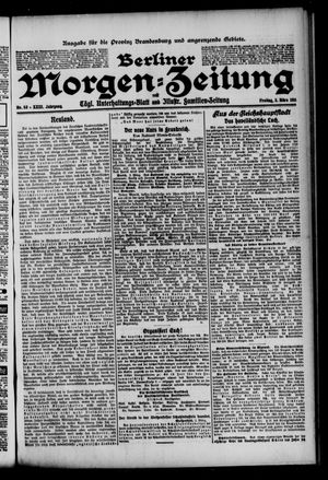 Berliner Morgenzeitung vom 03.03.1911