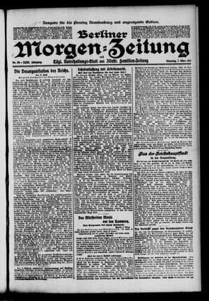 Berliner Morgen-Zeitung vom 07.03.1911