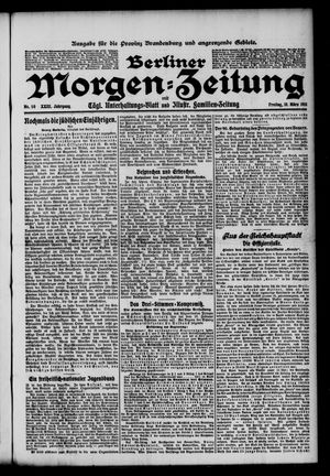 Berliner Morgenzeitung vom 10.03.1911