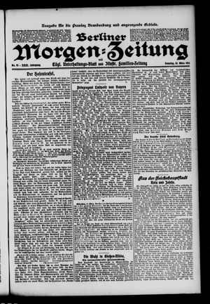 Berliner Morgenzeitung vom 12.03.1911