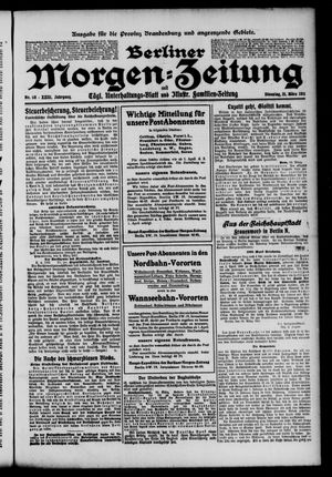 Berliner Morgenzeitung vom 21.03.1911