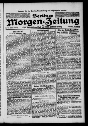Berliner Morgenzeitung vom 23.03.1911